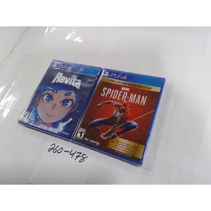 Sony Marvel Spider-Man GOTY & Revita PS4 Games Bundle New Sealed