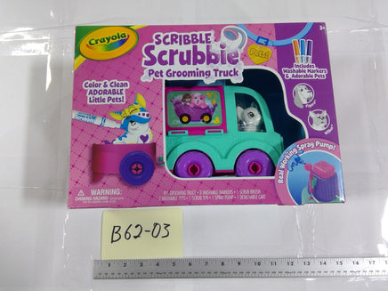 Crayola Scribble Scrubbie Pet Grooming Truck Pets Markers Vehicle Kids Toy New