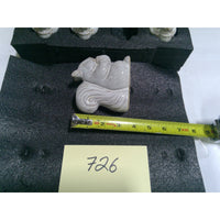 Room Essentials Squirrel Candle Holder Set of 8 Gray Ceramic Taper New Excellent