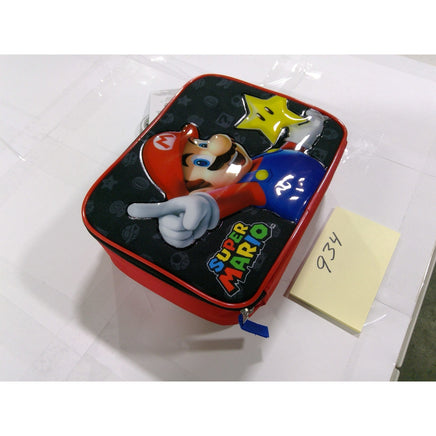 Bioworld Super Mario Lunch Bag Kids OS Red New 3D Molded Power Star Nintendo