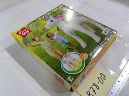 Play Day Unicorn Sprinkler Inflatable Kids Outdoor Water Toy Ages 3+ White New