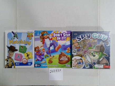 Toy Story 4 Matching Don't Step In It Spy Guy Kids Family Game Lot 3 New Sealed