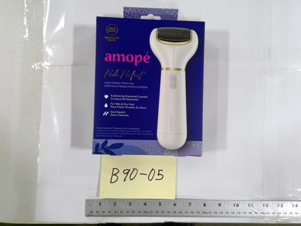 Amope Pedi Perfect Electronic Foot File Callus Remover Wet Dry White New