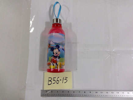 Disney Mickey Mouse Kids Water Bottle Red Plastic Drink Cup With Lid Reusable