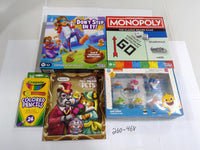 Toy Game Lot Hasbro Don't Step In It Monopoly Baby Shark Crayola New Sealed