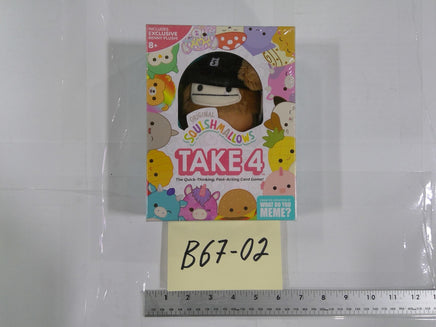 Squishmallows Take 4 Card Game What Do You Meme Plush 8+ Family New Sealed Toy