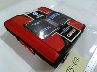 Case It Dual 2-in-1 Zipper Binder Red A5 3in Ring Capacity Kids School Organizer