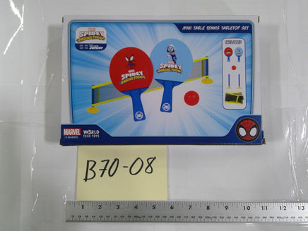 Marvel Spidey And His Amazing Friends Mini Table Tennis Tabletop Set 3+ New Toy