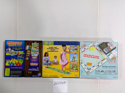 Monopoly Knock Out Don't Step In It Classic Monopoly Family Game Lot New Sealed