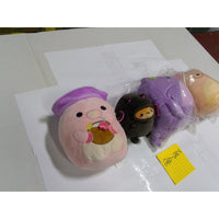 Squishmallows Plush Lot 4pc Pink Pig Bat Purple Orange Mixed Size Excellent