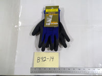 Tuff Gard General Purpose Gloves XL Blue Rubber Knit Work Hand Protection Grip