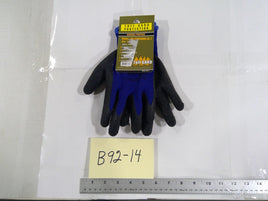 Tuff Gard General Purpose Gloves XL Blue Rubber Knit Work Hand Protection Grip