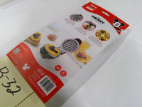 Disney Dash Mickey & Minnie Removable Mini Waffle Plates Set Of 2 Gray Metal