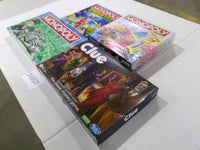 Hasbro Family Board Game Lot Clue Monopoly Knock Out Builder Deal New Sealed
