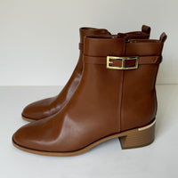Calvin Klein Boots Womens Size 11 Light Natural Ankle Booties Buckle KCJALLIS2
