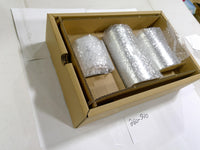 Silver Flameless LED Candles 3-Pack Battery Operated Round Modern Set Decor