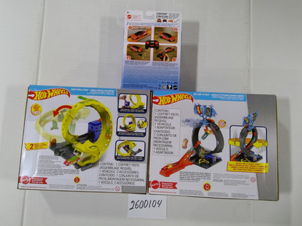 Hot Wheels Snake Spiral Attack Bat Loop Playset Lot RC Tesla Roadster Multicolor