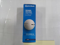 TaylorMade Distance+ Golf Balls 3 Pack Sleeve White Ionomer Cover Long Distance