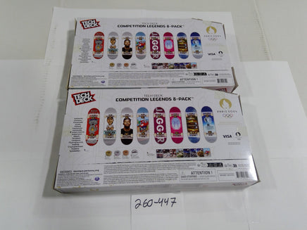 Tech Deck Paris 2024 Competition Legends 8pk Fingerboard Toy Set Lot 2 New
