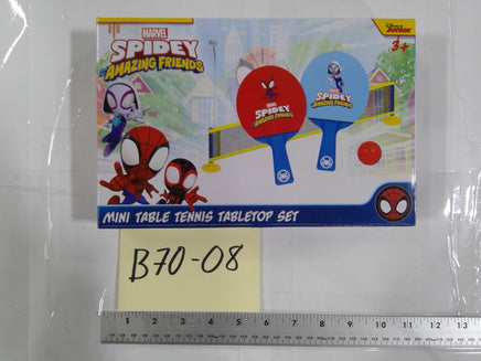 Marvel Spidey And His Amazing Friends Mini Table Tennis Tabletop Set 3+ New Toy