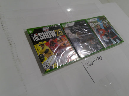 MLB The Show 25 Assassin's Creed Mirage NHL 23 Xbox Series X One Lot New Sealed
