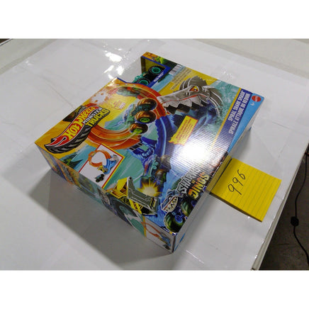 Hot Wheels Monster Trucks Spiral Shark Smash Kids NIB Blue Orange Mega-Wrex Set