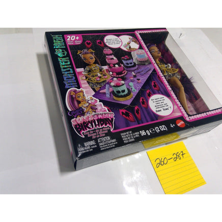 Mattel Monster High Clawdeen Wolf Scary Sweet Birthday Cake Kit Purple Gold NEW