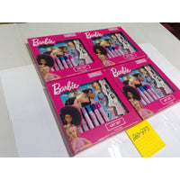 Barbie Art Set Kids 4-Pack Pink New Notebook Markers Stickers Stampers 716300BAR