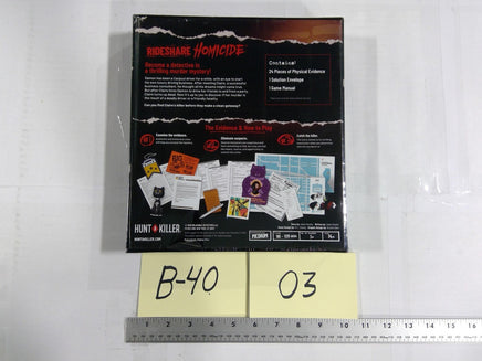Hunt A Killer Rideshare Homicide Mystery Game New Sealed 1+ Players 14+ 2020