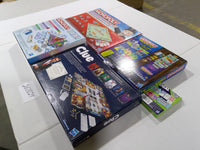 Hasbro Family Board Game Lot Clue Monopoly Knock Out Builder Deal New Sealed