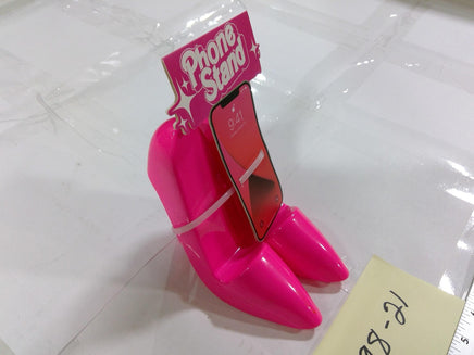 Orbit Phone Stand High Heel Shoes Desk Holder Universal Glossy Pink Plastic