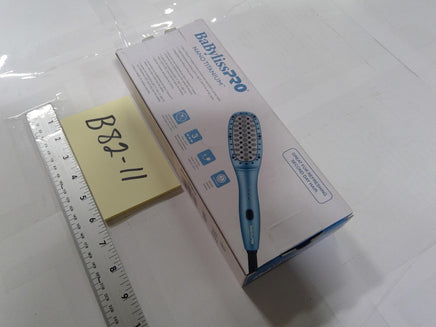 BaBylissPRO Nano Titanium Compact Thermal Paddle Brush 3 Heat Settings Blue New