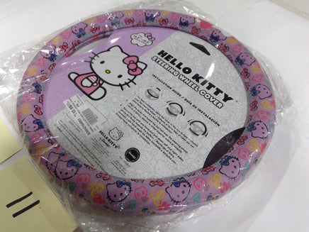 Hello Kitty Pink Steering Wheel Cover 14.5-15.5 In Easy Install Universal Car