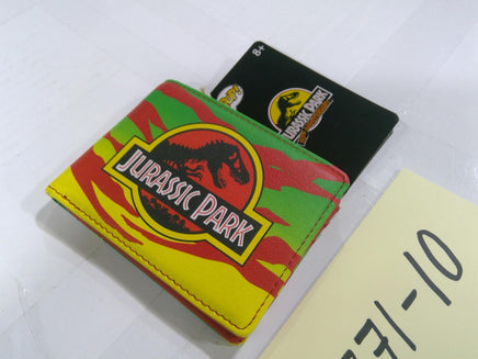Jurassic Park ID Wallet Boys Bifold Multicolor Dilophosaurus Faux Leather Movie