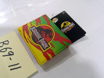Jurassic Park Wallet Mens Bifold Multicolor Dilophosaurus Faux Leather Movie