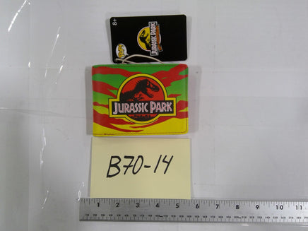 Jurassic Park Wallet Mens Bifold Multicolor Dilophosaurus Faux Leather Movie