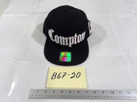 Compton Hat Cap Baseball Snapback Mens One Size Black Hip Hop Adjustable