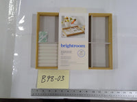 Brightroom Bamboo Divided Accessory Tray 2 Piece Jewelry Organizer Natural