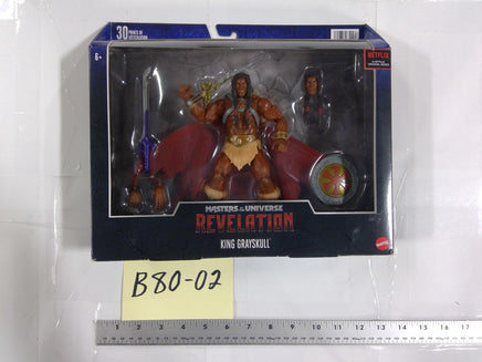 Masters Of The Universe Revelation King Grayskull Figure Mattel Toy New Red