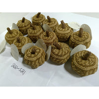 Threshold Woven Pumpkin Decor Set of 12 Tan Natural NEW Bulk Fall Thanksgiving