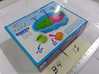 Playfoam Pluffle Sensory Station Set Kids 3+ Bin Tools 2 Colors Green Pink New