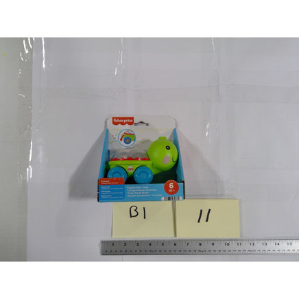 Fisher-Price Poppity Pop Turtle Unisex One Size Green New Push Toy Sensory