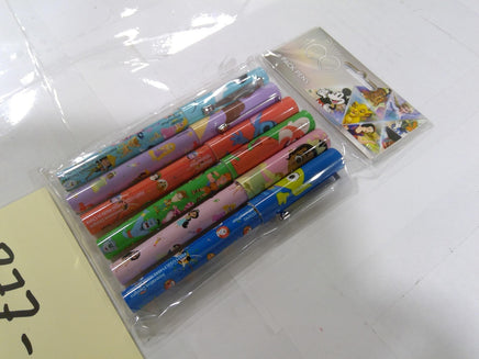 Disney Kids 6 Pack Pens Multicolor Disney 100 Character Graphic Writing