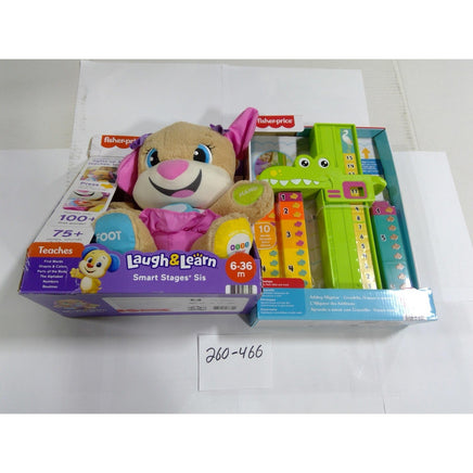 Fisher-Price Laugh & Learn Smart Stages Sis & Adding Alligator Toy Bundle NEW