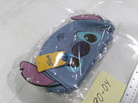 Disney Clutch Bag Womens Small Blue Stitch Face Zip Pouch Cartoon Lightweight