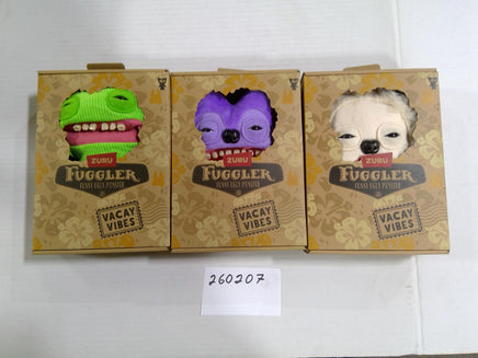 ZURU Fuggler Vacay Vibes Ugly Plush Stuffed Monsters Toy Small Multicolor Lot 3