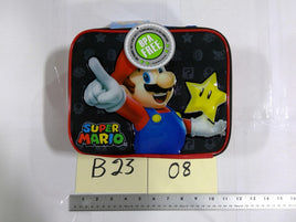 Super Mario Kids Lunch Box 10" Insulated BPA Free Red Nintendo School Bag