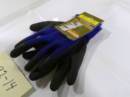 Tuff Gard General Purpose Gloves XL Blue Rubber Knit Work Hand Protection Grip