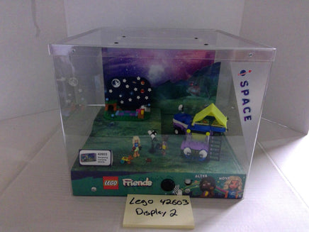 LEGO Friends 42603 Stargazing Camping Vehicle Space Light Up Store Display Case