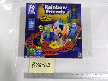 Rainbow Friends Theme Park 382 Pieces 6+ Building Toy Set PhatMojo Blue New